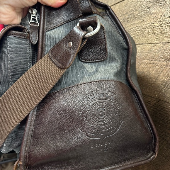 👜 Ghurka Express No. 2 Canvas & Leather Messenger Bag | USA Made - Picture 6 of 16